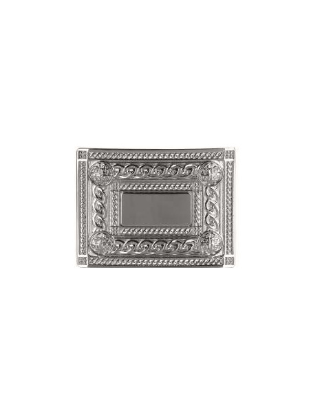 Belt Buckles Johnstone | 4 Dome Chrome Belt Buckle