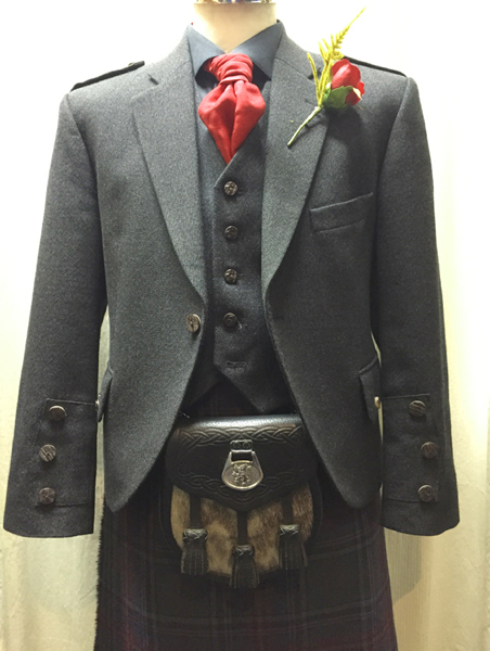 Gray Tweed Araca Jacket & Vest: £260
