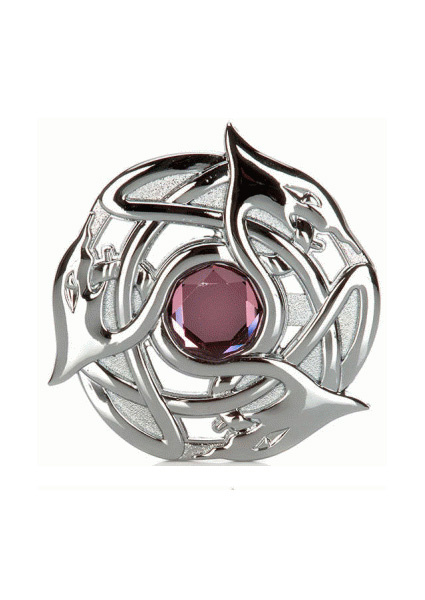 Plaid Brooches Kilbarchan | Serpent Antique Brooch Purple