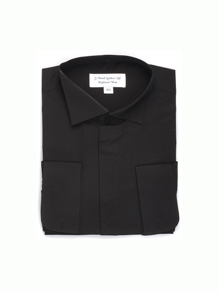 Shirts Johnstone | Victorian Wing Collar Shirt Black £25