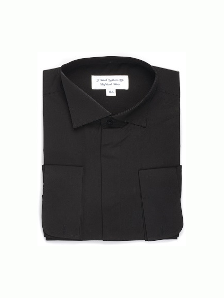 Shirts Johnstone | Victorian Wing Collar Shirt Black £30
